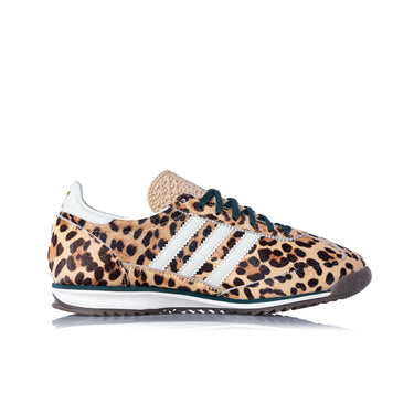ADIDAS WOMENS SL 72 OG KI4205 MAGIC BEIGE IVORY LEOPARD PRINT - Shoelosophy