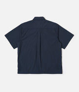UNIVERSAL WORKS RECYCLED POLY TECH Z OVERSHIRT 34183 NAVY - Shoelosophy