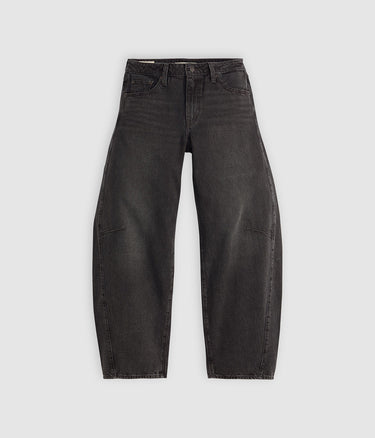 LEVI'S WOMENS BAGGY DAD BARREL 0039A-0000 REBEL EDGE BLACK - Shoelosophy