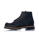 RED WING 2949 MOC TOE ROUGHNECK BLACK MADE IN USA 6" MOC - Shoelosophy