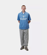 CARHARTT WIP TERRACE FOOTBALL T-SHIRT I037567 HEART TRAIN JACQUARD CURACAO - Shoelosophy