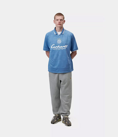 CARHARTT WIP TERRACE FOOTBALL T-SHIRT I037567 HEART TRAIN JACQUARD CURACAO - Shoelosophy