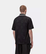 CARHARTT WIP TERRACE FOOTBALL T-SHIRT I037567 HEART TRAIN JACQUARD SCHWARZ - Shoelosophy