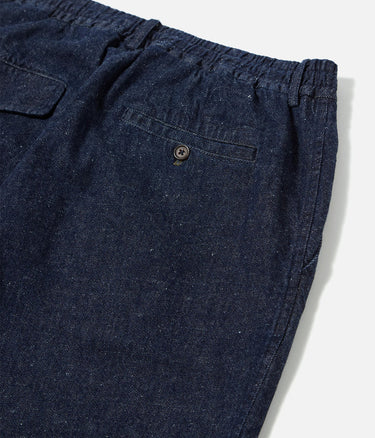 UNIVERSAL WORKS OXFORD PANT 33650 FUTURE DENIM INDIGO - Shoelosophy