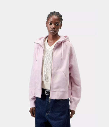 CARHARTT WIP WOMENS HOODED PAINTER JACKET I036842 HORTENSIA DESTROY WASH SPLATTER - Shoelosophy