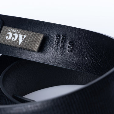 ACC STUDIO LEDERGÜRTEL HANDGEFERTIGT IN ITALIEN SCHWARZ - Shoelosophy