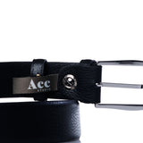 ACC STUDIO GEHÄMMERTER LEDERGÜRTEL HANDGEFERTIGT IN ITALIEN SCHWARZ - Shoelosophy