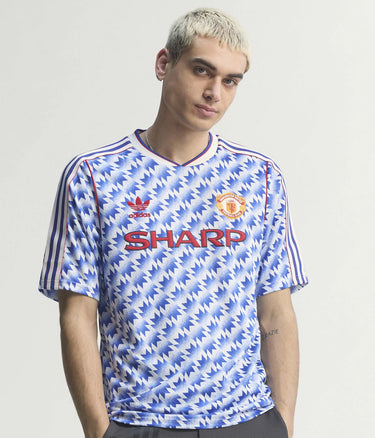ADIDAS ORIGINALS MANCHESTER UNITED AWAY JERSEY 1990 JM5495 MULTICOLOR - Shoelosophy