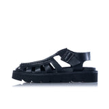 CLARKS ORIGINALS WOMENS MEARE BUCKLE BLACK LEATHER - Shoelosophy