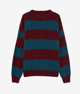 AMISH CREW ÜBER SHETLAND-STREIFEN-PULLOVER, HERGESTELLT IN ITALIEN - Shoelosophy