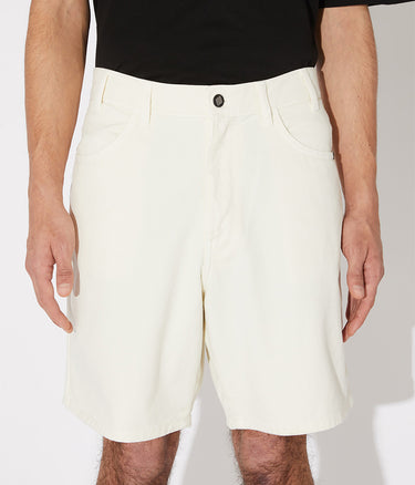 AMISH BERMUDA BERNIE BULL OFF WHITE DENIM TWILL - Shoelosophy