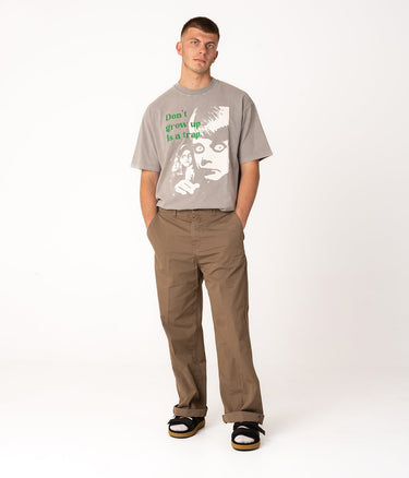 AMISH CHINO JAPAN HOSE PIGMENTGEFÄRBT WIDE BEINE POPELINE BAUMWOLLE HANF - Shoelosophy