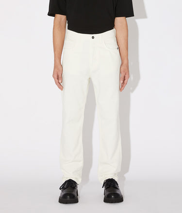 AMISH JEREMIAH STRAIGHT DENIM OFF WHITE JEANS HERREN WEISS - Shoelosophy