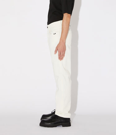 AMISH JEREMIAH STRAIGHT DENIM OFF WHITE JEANS HERREN WEISS - Shoelosophy