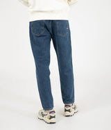 AMISH JEREMIAH STRAIGHT DENIM STONE WASHED JEANS UOMO - Shoelosophy