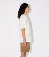 AMISH UNISEX T-SHIRT MICRO LOGO OFF WHITE MADE IN ITALY - Shoelosophy