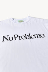 ARIES ARISE NO PROBLEM SS TEE COAR60002 WEISS HERGESTELLT IN ITALIEN - Shoelosophy