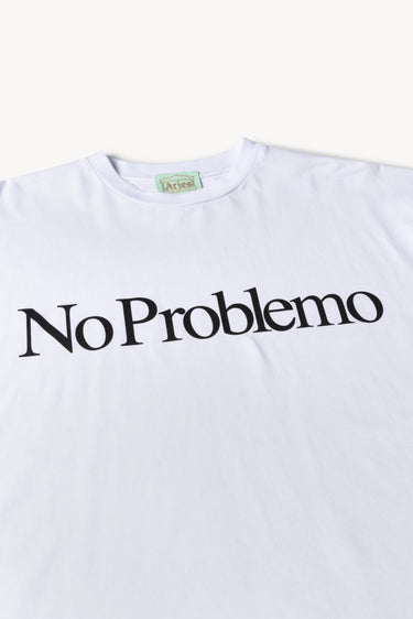 ARIES ARISE NO PROBLEM SS TEE COAR60002 WEISS HERGESTELLT IN ITALIEN - Shoelosophy