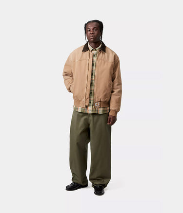 CARHARTT WIP OG SANTA FE JACKET I036240 HAMILTON BROWN TOBACCO GRIND WASH - Shoelosophy
