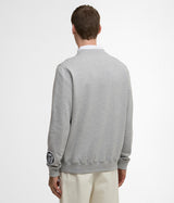 BARBOUR X BARACUTA NORTHERN CREW NECK BRFEL0054 MEDIUM GREY MARL - Shoelosophy