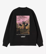 CARHARTT WIP WOMENS WIPTOPIA SCRIPT SWEATSHIRT I035515 SCHWARZ DUNKELGRAU - Shoelosophy