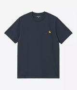 CARHARTT WIP AMERICAN SCRIPT T-SHIRT I029956 DEEP NIGHT - Shoelosophy