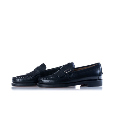 SEBAGO CITYSIDES ALES 76117WW BLACK MOCASSINO UOMO KILTIE LOAFER - Shoelosophy