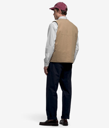 SEBAGO DOWNEASTER UTILITY VEST 74116XW BEIGE SEESTERN - Shoelosophy