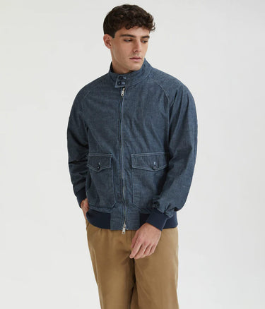 BARACUTA CHAMBRAY AF POCKET G9 BLAU - Shoelosophy