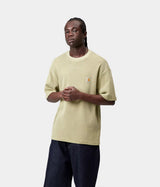 CARHARTT WIP NELSON WAFFLE T-SHIRT I036185 SANFTES GRÜNES STÜCKSTÜCKGEFÄRBT - Shoelosophy
