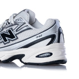 NEW BALANCE 740 U740BK2 SEA SALT BLACK METALLIC SILVER - Shoelosophy