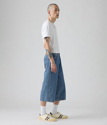 LEVI'S TWISTED BAGGY CAPRI 0049W-0000 JORTS MAN STONE WASHED - Shoelosophy