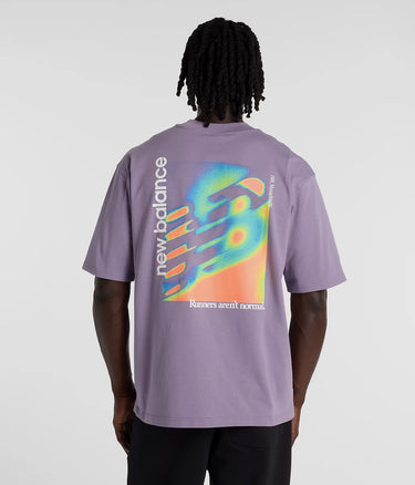 NEW BALANCE TRI LOGO HEAT MAP T-SHIRT MT61V4ZG CANDID VIOLET - Shoelosophy