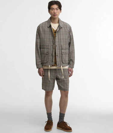 BARBOUR HERITAGE+ FIFE SHORT CHECKERED SHORT MST0075BE13 NEUTRAL - Shoelosophy