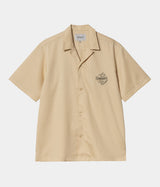 CARHARTT WIP ABLAZE SHIRT I033690 CORNSILK SCHWARZ - Shoelosophy