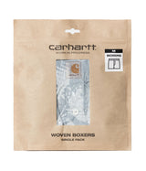 CARHARTT WIP COTTON BOXER I032355 STAMP PRINT MISTY SKY - Shoelosophy