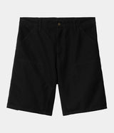 CARHARTT WIP 더블 니 쇼트 I033118 블랙 린스 - Shoelosophy