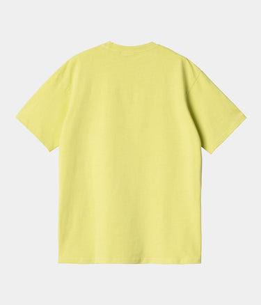 CARHARTT WIP DUSTER SCRIPT T-SHIRT I033622 ARCTIC LIME GARMENT DYED - Shoelosophy