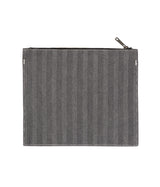 CARHARTT WIP MENARD ZIP WALLET I033735 GRAY RIGID HERRINGBONE - Shoelosophy