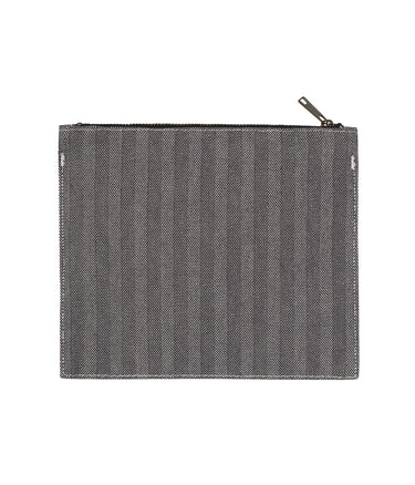 CARHARTT WIP MENARD ZIP WALLET I033735 GRAY RIGID HERRINGBONE - Shoelosophy
