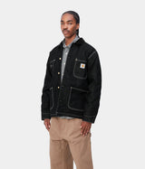 CARHARTT WIP OG CHORE COAT I031896 BLACK ONE WASH - Shoelosophy