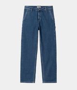 CARHARTT WIP WOMEN PIERCE PANT I025268 BLUE DENIM JEANS WOMAN WORK - Shoelosophy