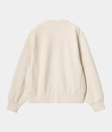 CARHARTT WIP WOMENS AMERICAN SCRIPT SWEATSHIRT I033649 MOONBEAM - Shoelosophy