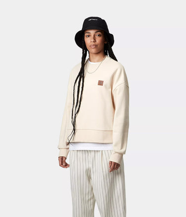 CARHARTT WIP WOMENS ELDON SWEATSHIRT I034373 NATURAL - Shoelosophy