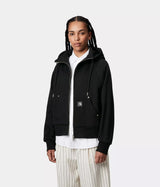 CARHARTT WIP WOMENS HOODED ELDON SWEATSHIRT JACKET I034374 SCHWARZ - Shoelosophy