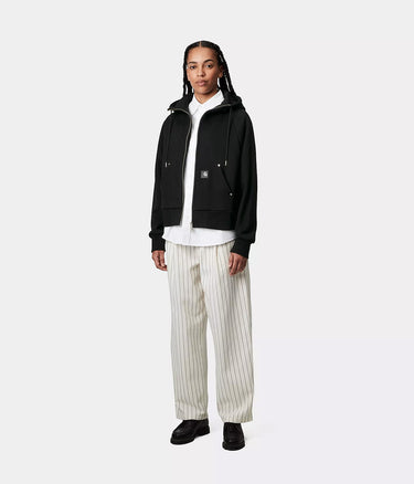 CARHARTT WIP WOMENS HOODED ELDON SWEATSHIRT JACKET I034374 SCHWARZ - Shoelosophy