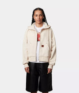 CARHARTT WIP WOMENS HOODED ELDON SWEATSHIRT JACKET I034374 NATURAL - Shoelosophy
