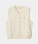CARHARTT WIP WOMENS SIGNATURE VEST I033882 NATURAL ICE - Shoelosophy