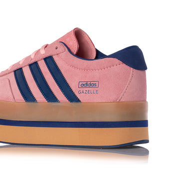 ADIDAS WOMENS GAZELLE JS3926 STACK GLOW PINK VICTORY BLUE - Shoelosophy
