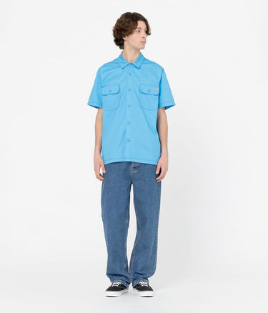 DICKIES MADRAS SHIRT AZURBLAU - Shoelosophy
